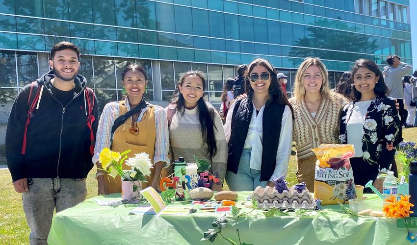 Nutrition and Dietetics students tabling for their Seasonal Gardening Station